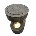 thumbnail image 4 of 14" Carob Brown Outdoor Patio Garden Fountain with LED Light, 4 of 6