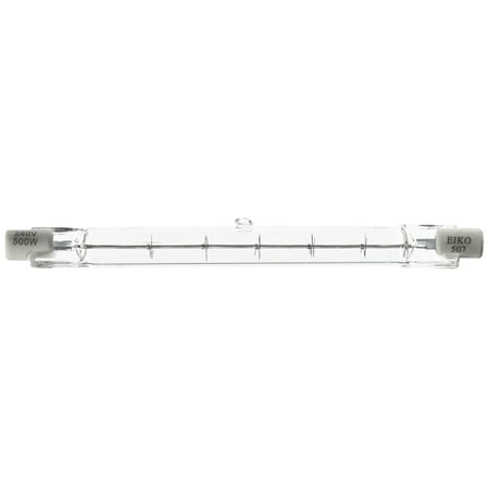R7s Base General Light Bulb - Q500T3/CL/240V 500W T-3 R7s Base Double Ended Halogen Bulbs, These lamps feature high performance tungsten filaments which produce a brighter, whiter.., By Eiko