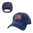 thumbnail image 2 of Empire Cove Washed USA Flag Cotton Baseball Dad Caps Patriotic Hats Vintage Navy, 2 of 6