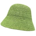 thumbnail image 3 of Hauaitttt Womens Sun Hat Handmade Straw Bucket Wide Brim Packable Travel Summer Cap for Beach UPF 50+ Visors Women Cap Beach Men Outdoor Hats Men Solar Power Hats for Men Flop Hats up Top Hats Tennis, 3 of 3