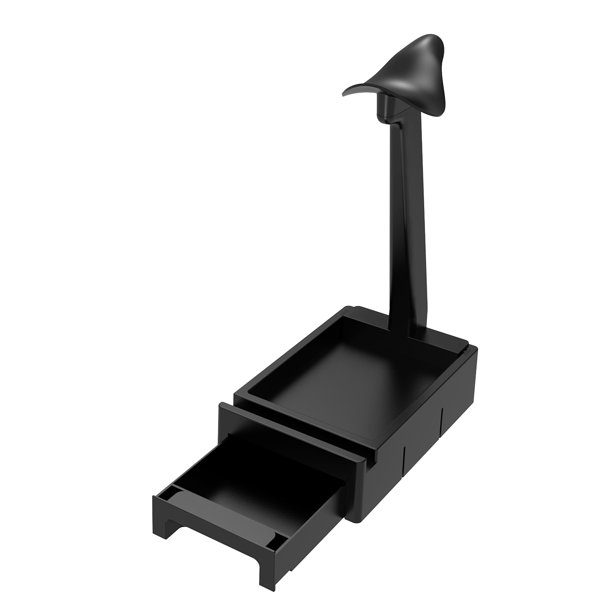 Estante para auriculares con caja de almacenamiento Parte inferior multifuncional antideslizante con soporte para auriculares Cajón para auriculares ordenado Ahorro de espacio Kearding EL009912-00
