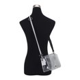 thumbnail image 6 of Eastsport Limited Micah Clear Crossbody with Webbing Strap, Black White Stripe, 6 of 6