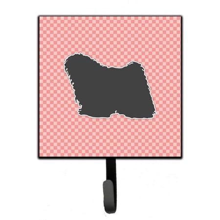 Puli Checkerboard Pink Leash or Key Holder