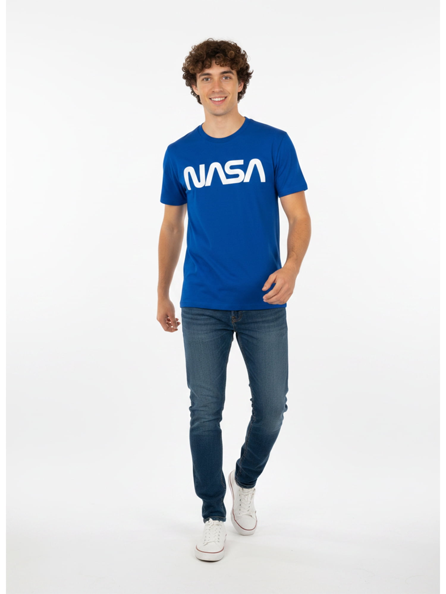 NASA Men's and Big Men's Graphic Cotton Tee with Short Sleeves, Sizes S-3XL