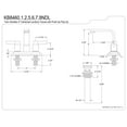 thumbnail image 3 of Kingston Brass KB8460NDL NuvoFusion 4 in. Centerset Bathroom Faucet with Push Pop-Up, Matte Black, 3 of 3