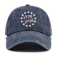 thumbnail image 5 of Yindaity Memorial Day Hats 250 Anniversary USA Hat – United States 250th Anniversary Adjustable Patriotic Baseball Cap, Commemorative American,Navy, 5 of 5