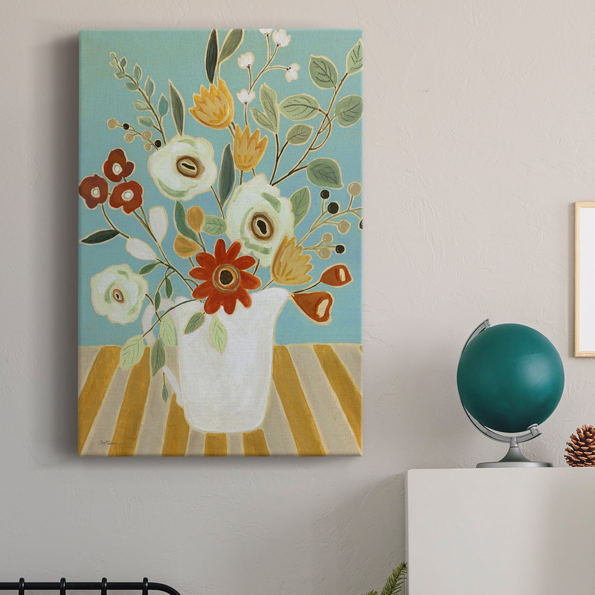 Joyful Blossoms I Premium Gallery Wrapped Canvas - Ready to Hang