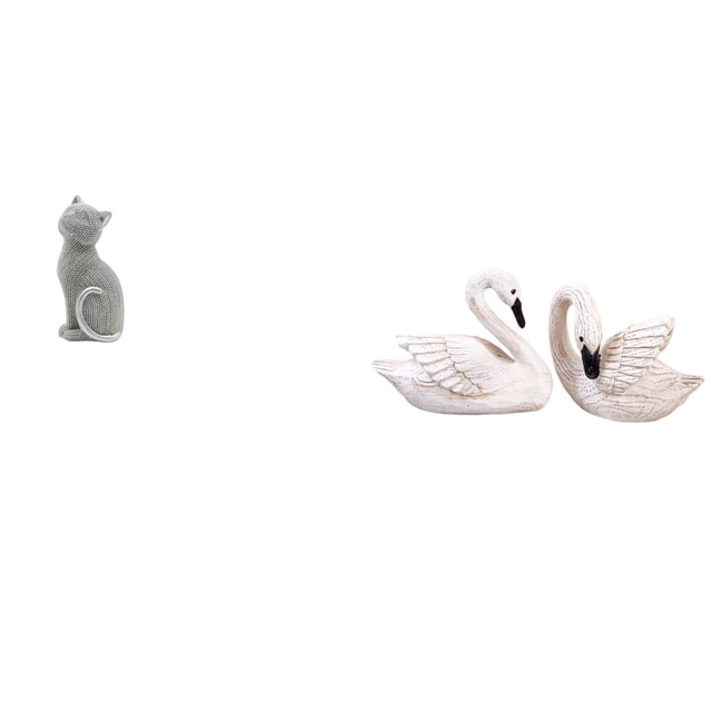 Figura de cisne, estatua de gato, escultura de resina, adorno de escritorio con diseño elegante, ideal para regalar, decoración del hogar, exhibición