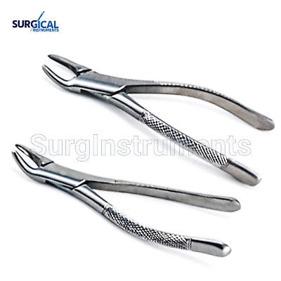 Set of Dental Extracting Forceps # 150 & 151 - Surgical Extraction Instruments