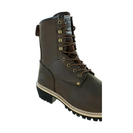 Rugged Blue Pioneer II Insulated Logger Boot Steel Toe (Best Logger Boots In The World)