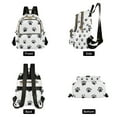 thumbnail image 4 of FORMRS Mini Backpack Purse for Women Travel Daypack Casual Shoulder Bag, Black Cartoon Cat Paw, 4 of 7