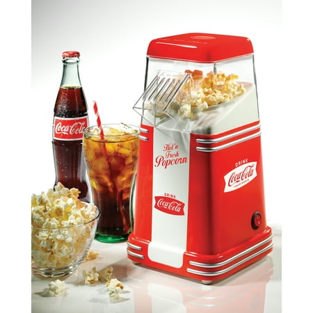 Nostalgia RHP310COKE CocaCola 8Cup Hot Air Popcorn Maker On Sale