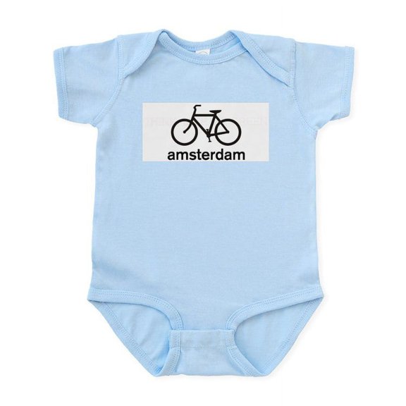 CafePress - Bike Amsterdam Infant Bodysuit - Baby Light Bodysuit, Size Newborn - 24 Months