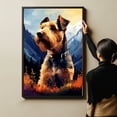 thumbnail image 4 of Welsh Terrier Dog Canvas Wall Art for Living Room, Funny Bathroom Wall Decor, Colorful Animal Painting Gift for Kid Teen Men, 4 of 4