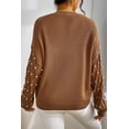 thumbnail image 3 of Redhotype Chic Beaded Neck Sweater - Drop Shoulder, Sizes 0-3X, Elegance in Every Size, 3 of 8