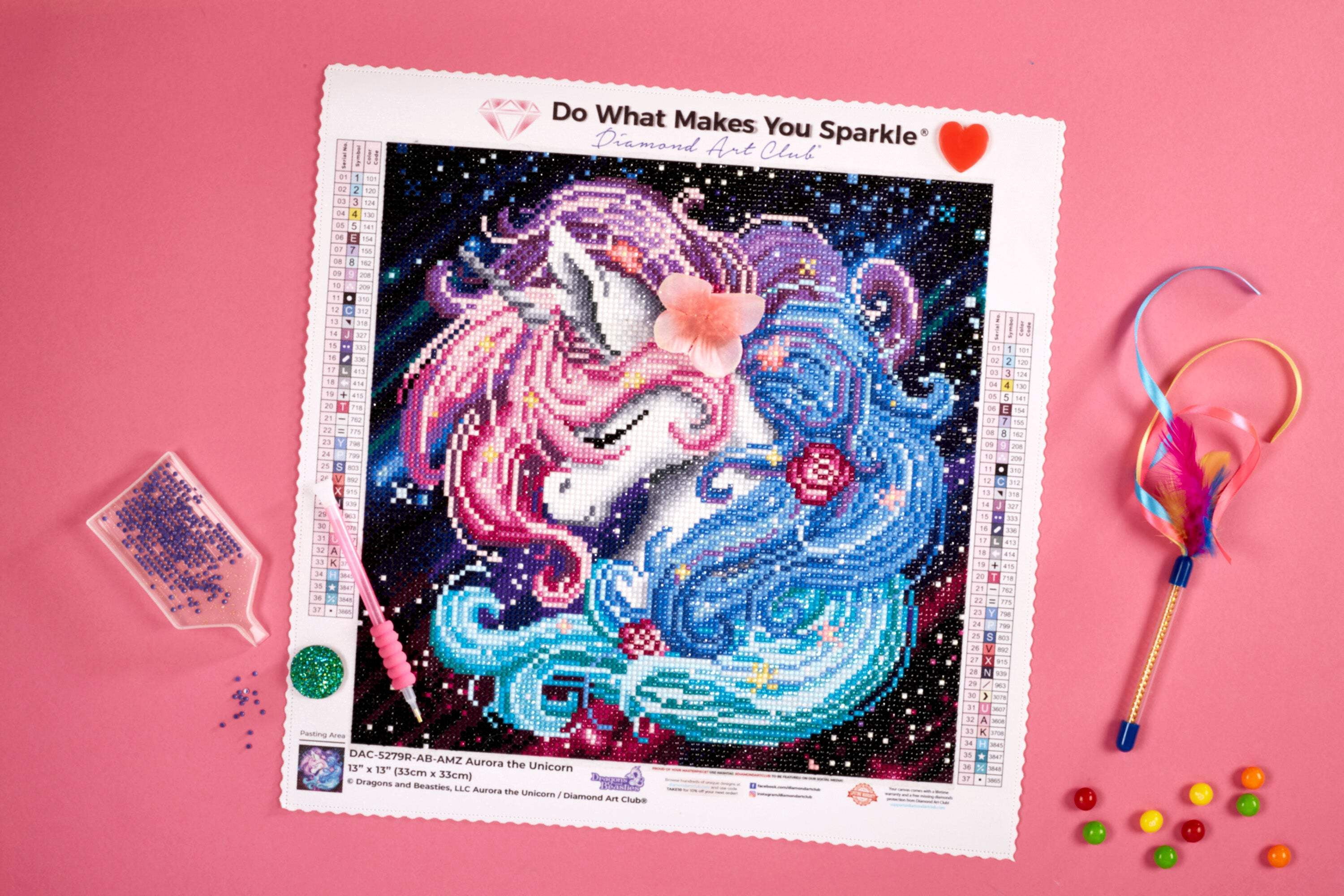 DIAMOND ART CLUB Aurora the Unicorn Diamond Painting Kit