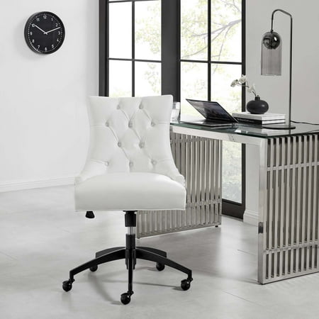 UPC: 0889654969679 | Modway Regent Tufted Vegan Leather Office Chair in Black White