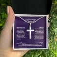 thumbnail image 2 of Cross Necklace Gift for Daughter from Mom and Dad, Wedding Gift for Daughter from Father, Religious Jewelry, Graduation Gift for Daughter from Dad with Message Card and Box, 2 of 5