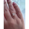 thumbnail image 2 of solitaire jewels 2.5CT Radiant Hidden Halo Moissanite Engagement Ring For Women, 14K White Gold, 2 of 5