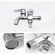 thumbnail image 4 of Outdoor Faucet Double Outlet Faucet,double Outlet En Faucet Outlet Faucet, En Faucet Double Outlet 3/4' Interface 3/, 4 of 4