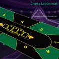 thumbnail image 3 of Round Game Table Mat Texas Hold‘em Square Tablecloth Non-Slip Table Mat Tablecloth Playing Cards Oversized Rubber Mat, 3 of 6