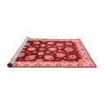 thumbnail image 2 of Ahgly Company Machine Washable Indoor Square Oriental Red Traditional Area Rugs, 4' Square, 2 of 4