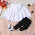 thumbnail image 4 of Eliza-Tops + Pantalones Set 0-5 Años Niño Pequeño Niños Fantasma Cara Sonriente Impresión Capa Sudaderas Y Largos Ropa De Halloween, 4 of 4