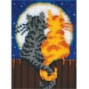 Moonlight Meow Latch Hook Kit, 15" x 20"