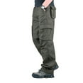 thumbnail image 1 of OmicGot Pantalon Décontracté pour Homme à Multiples Poches Pantalon en Coton Homme Grande Taille Pantalon Cargo Homme Plein Air Randonnée Randonnée Joggers Pantalon Cargo 29-44, 1 of 6