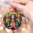 thumbnail image 4 of Beautiful Ornament, Religious Art Home Decor, Colorful Church Window Decoration, Handcrafted Christmas Gift, Holiday Keepsake, Xmas Tree Hanging Decoration, Seasonal Gift Idea, Col, 4 of 5
