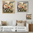 thumbnail image 4 of DESIGN ART Designart "Orange Peonies Blooms Ii" Floral Peony Wall Art Prints 36 in. wide x 36 in. high, 4 of 5