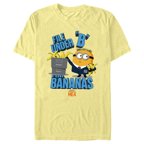 Men's Despicable Me 4 Jorge File Under "B" for Bananas Graphic T-Shirt