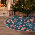 thumbnail image 6 of Daiia Happy Mother's Day Drawing Merry Christmas Tree Skirt , Xmas Large Lace-up Tree Skirt, Santa Snowflakes Rustic Home Decorations New Year Party Farmhouse Decor-48", 6 of 7