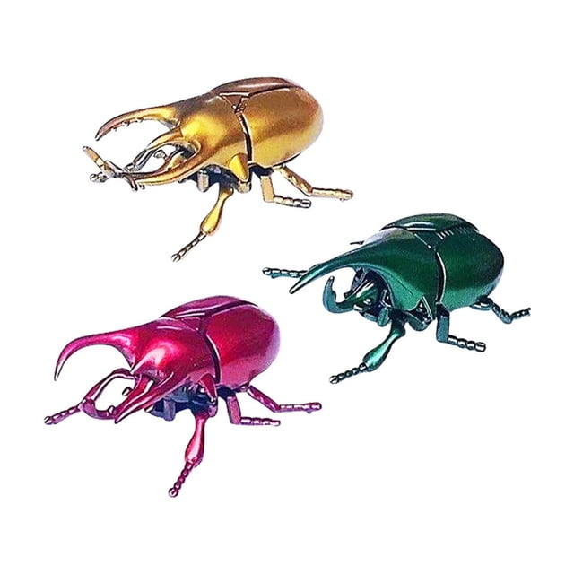 Kids Winding Chain Insect Model Toy, Moving Beetle Simulation For Observation Fun And Educational Play