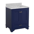 thumbnail image 5 of Nantucket 30" Bathroom Vanity with Royal Blue Cabinet and Carrara Marble Top, 5 of 6