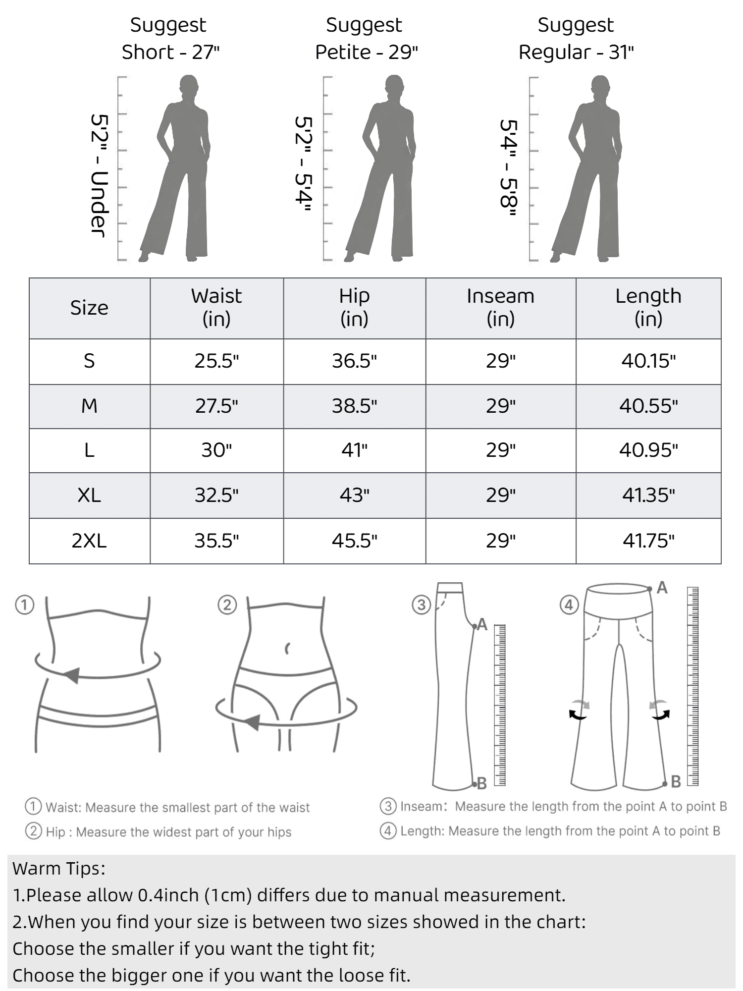 NELEUS Womens 29" Wide Leg Pants Athletic Yoga Leggings Casual Sweatpants Stretch Dress with Pockets,Gray,US Size S
