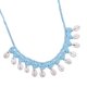 thumbnail image 1 of Handmade Woven Rope Chain Choker Summer Beach Beaded Necklaces Jewelry Gift--Sky Blue-Product code 55629 White, 1 of 5