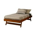 thumbnail image 2 of Bowery Hill Modern Wood Twin-size Pop Up Bed with Brown Frame, 2 of 5