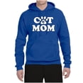 thumbnail image 2 of Wild Bobby, Best Paw Cat Mom, Pop Culture, Unisex Graphic Hoodie Sweatshirt, Royal, Large, 2 of 3