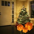 thumbnail image 6 of KOYPTL Set Of 3 Christmas Light Box Decorations with Remote Control LED Lighted Gift Boxes, Present Boxes Ornament with Bows for Xmas Tree Indoor Yard Home Party Gift Box Decorations, 6 of 9