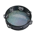 thumbnail image 4 of Esquirla Tambourine Percussion Hand Drum Musical Instruments for KTV Activity Dancing 10inch Glitter, 4 of 8