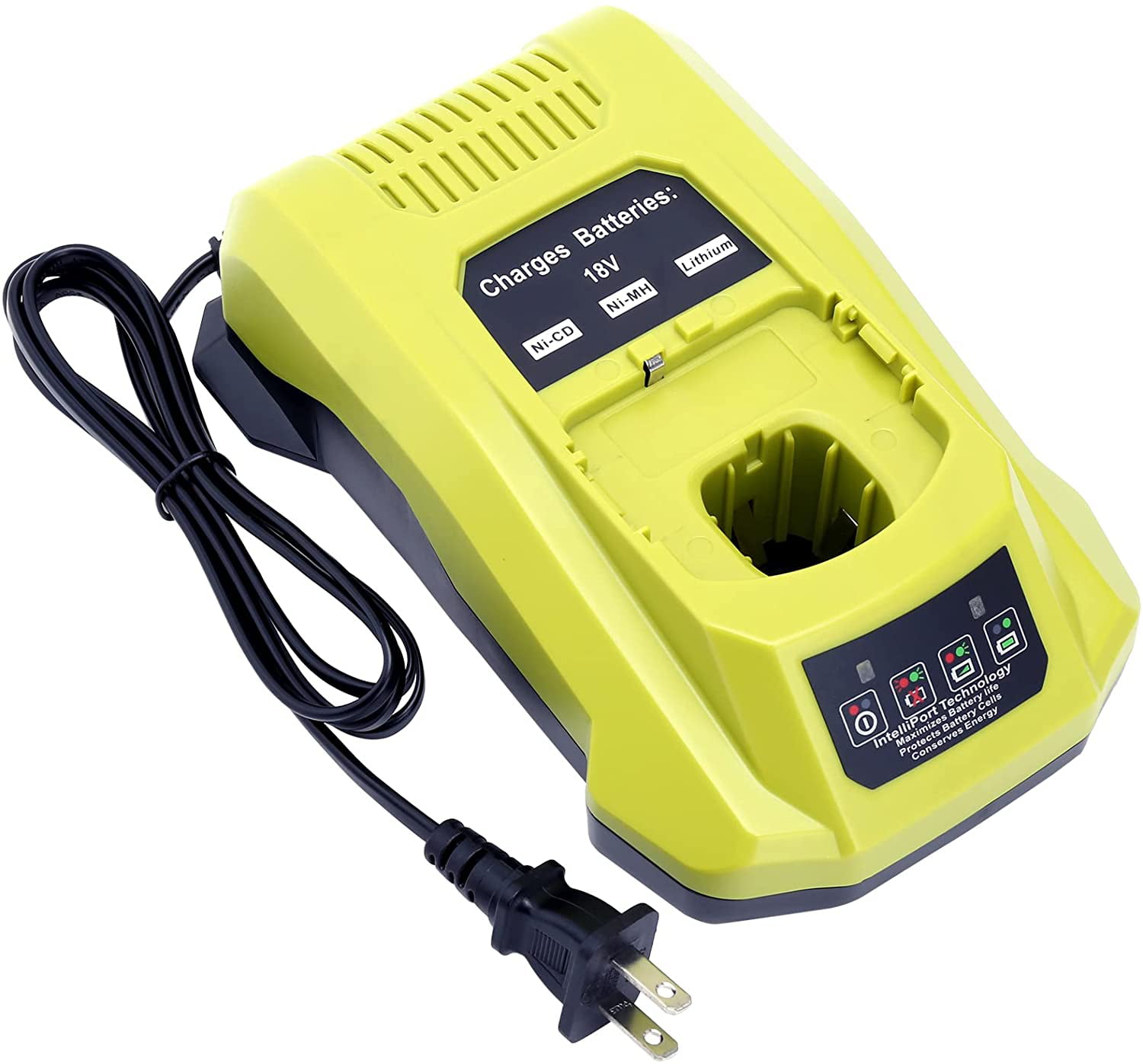 18 Volt Lithium-Ion Battery P102 and Charger For Ryobi 18V One Plus P108 P107 