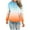 Orange, variant on Scyoekwg Gradient Graphic Hoodies for Women Long Sleeve Hoodies Drop Shoulder Hooded Sweatshirt Front Pocket Casual Sports Fall Sweatshirts (Dark Blue,M)