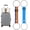 2PCS-A+D, variant on Multi Use Strong Adjustable Luggage Connector Straps, Elastic Suitcases Strap