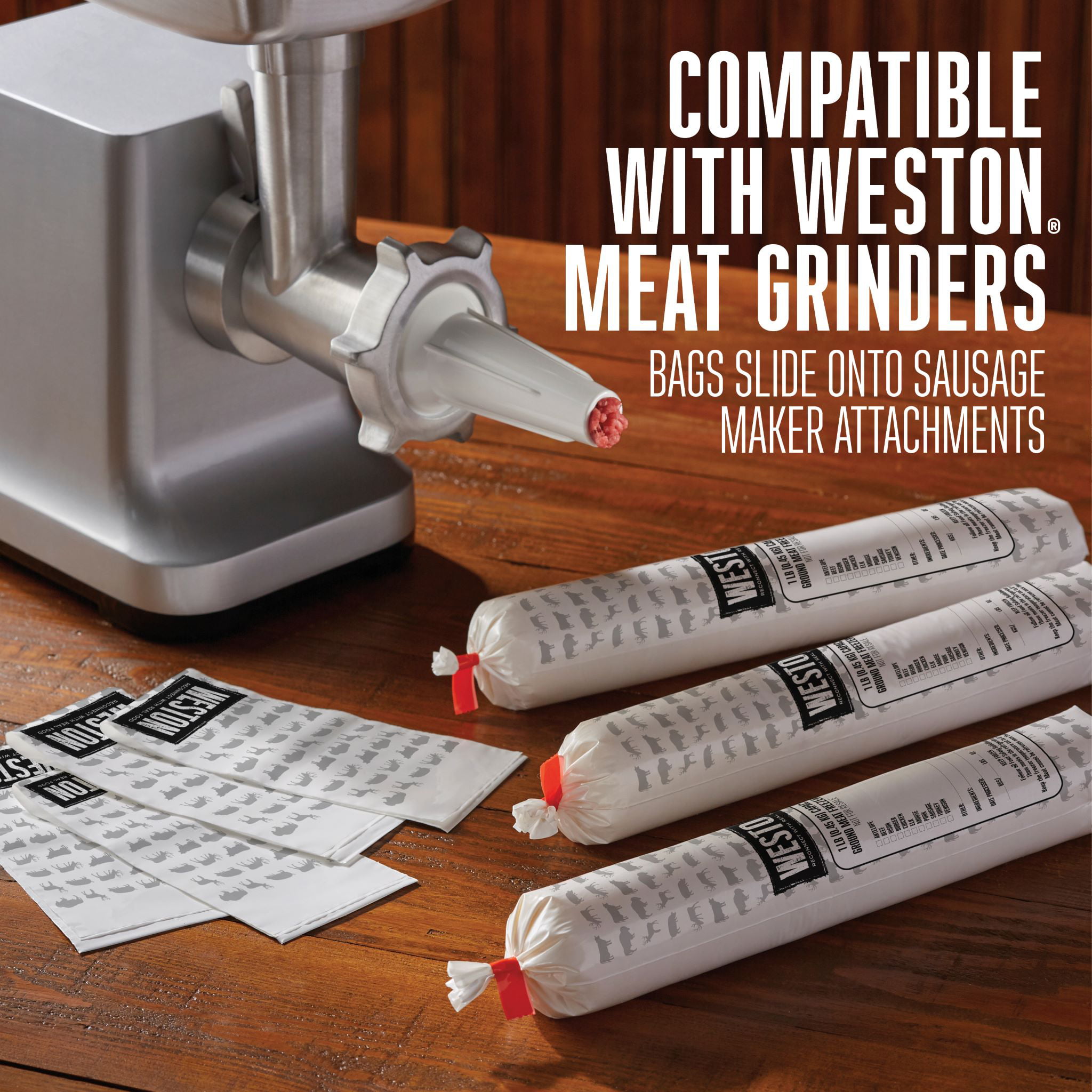 Weston® Meat Freezer Bags, 1lb, 100 count - 07-1001