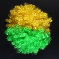 thumbnail image 4 of Peluca de payaso para disfraz de bandera nacional, ideal para carnaval (Brasil), 4 of 7