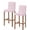 Pink, variant on Pink Branches Bar Stool Covers Set of 2, Vintage Art Farmhouse Stretch Washable Bar Chair Covers with Backs, Removable Pub Counter Height Chair Cover for Kitchen Dining Room Cafe