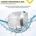 thumbnail image 4 of Secador de Manos Potente Gutstark Home Acero Inox Automatico Bajo Consumo Gris, 4 of 8