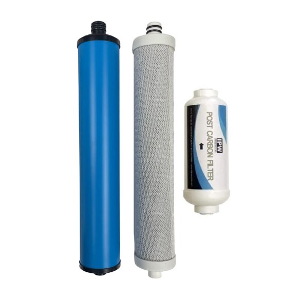 Compatible Microline 435 R.O. Split Pre Carbon Post Gac 6 Inline With 38 Quick Connect Fittings - Filter Set