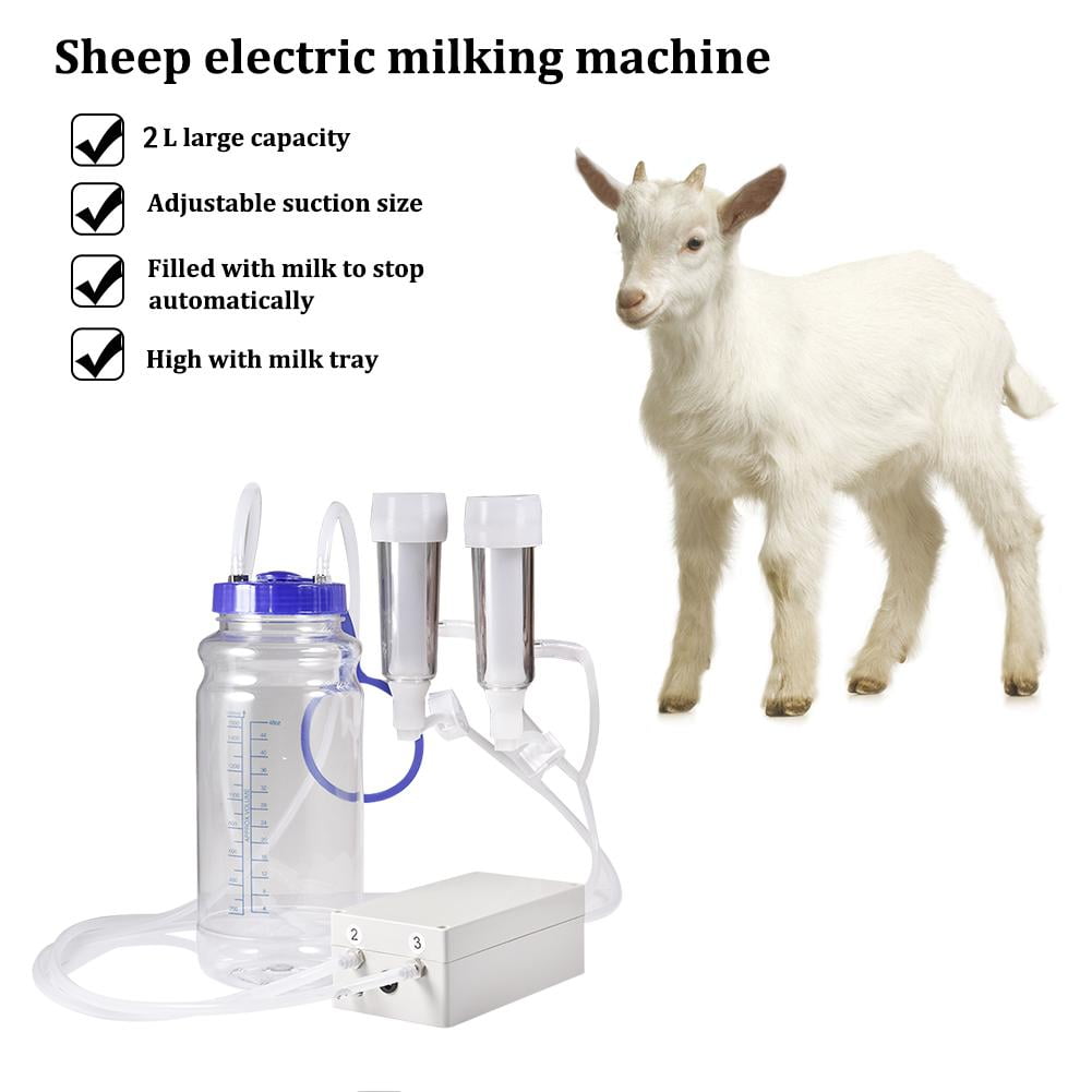 for Cow 2L Household Electric Goat Cow Milking Machine with Vacuum-Pulse Pump 